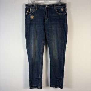 Pilcro and the Letterpress Dark Blue Boyfriend Jeans 29